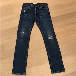 Abercrombie blue skinny jeans